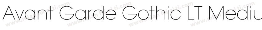 Avant Garde Gothic LT Medium blod字体转换